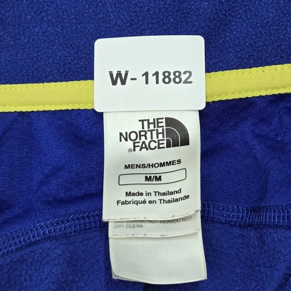 The North Face Men Sweatshirt M Blue Fleece Quarter Zip Activewear Zipper